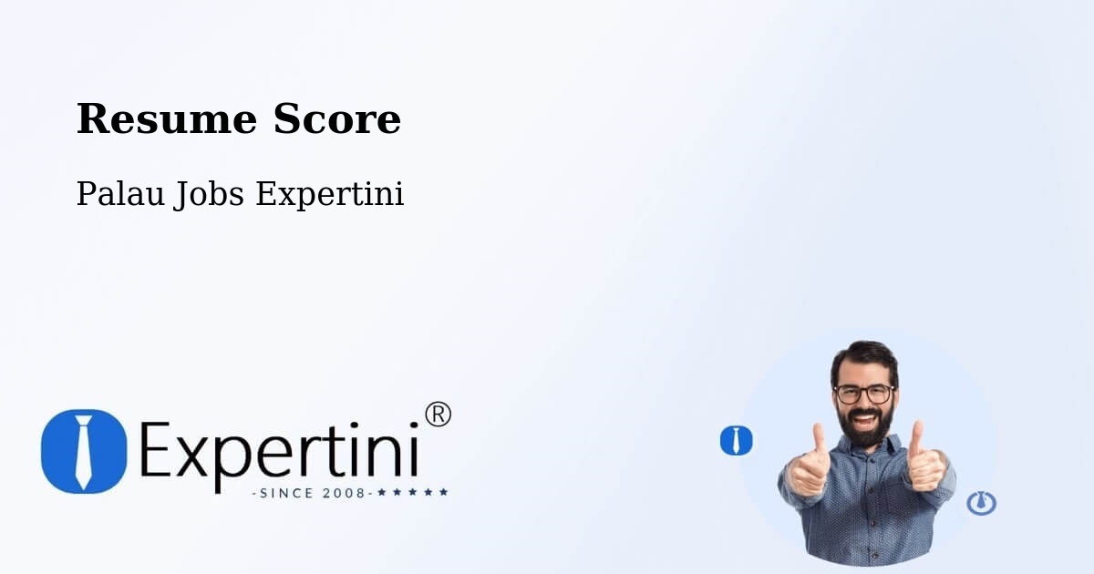 Resume Score & Job Description Match Tool – Palau - Palau Jobs Expertini